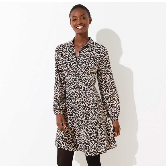 LOFT Dresses & Skirts - 🎀NEW🎀LOFT Leopard Print Dress